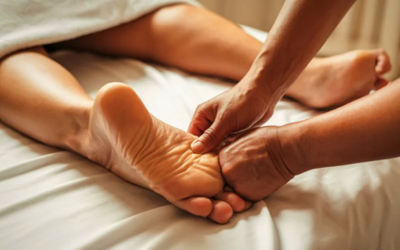 Foot Reflexology Therapy Session